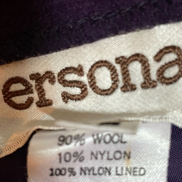 Gorgeous, violet purple wool skirt A-line by personal size 16 - Picture 6 of 7